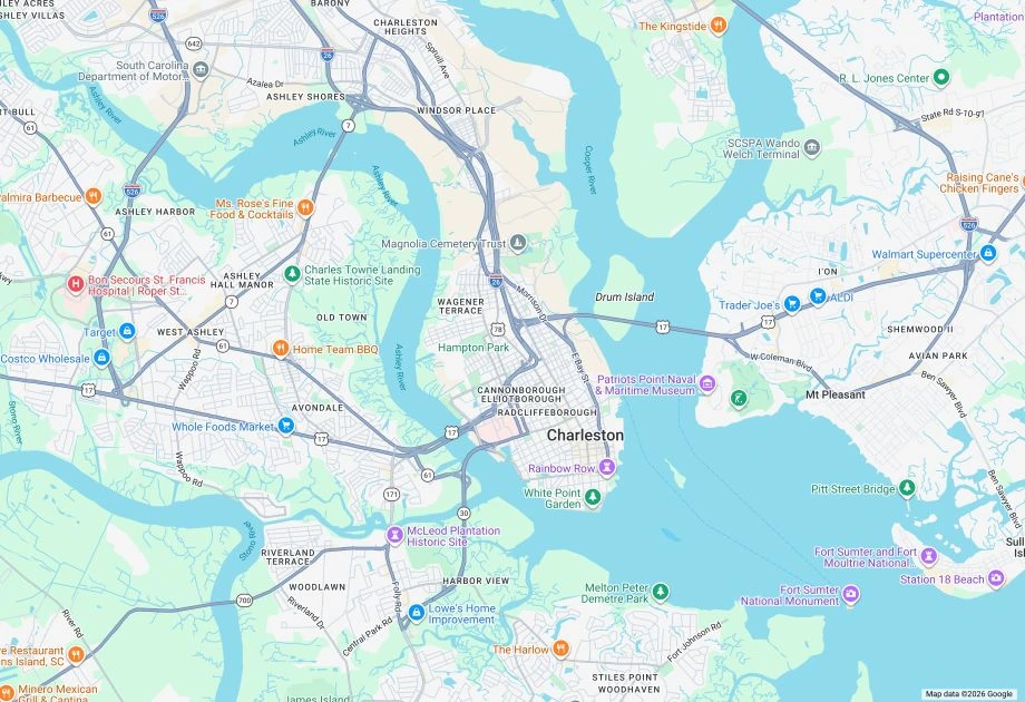 Charleston Map